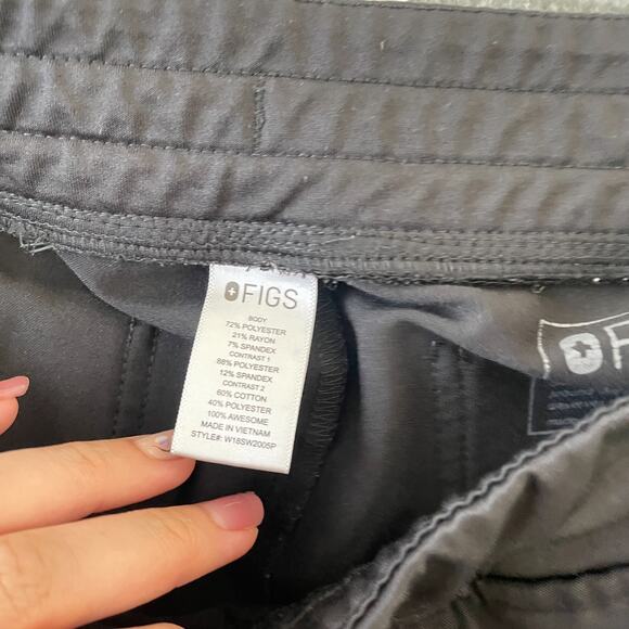 Figs Scrub Pants Womens M/P Zamora Technical Collection Medical Nursing Black - Picture 5 of 8